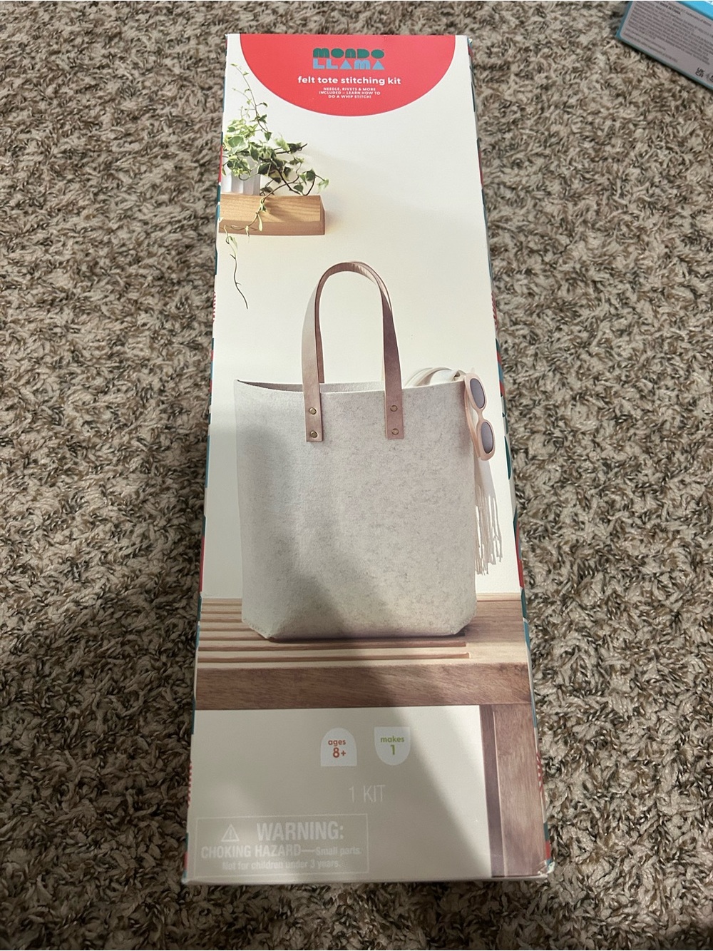 Mondo Llama - Felt Tote stitching kit
